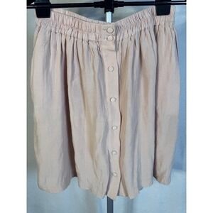 EUC ZARA BASIC button front skater mini skirt Size Small